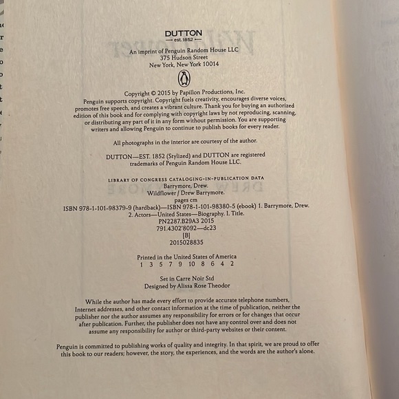 Book - Wildflower by Drew Barrymore - Picture 5 of 5